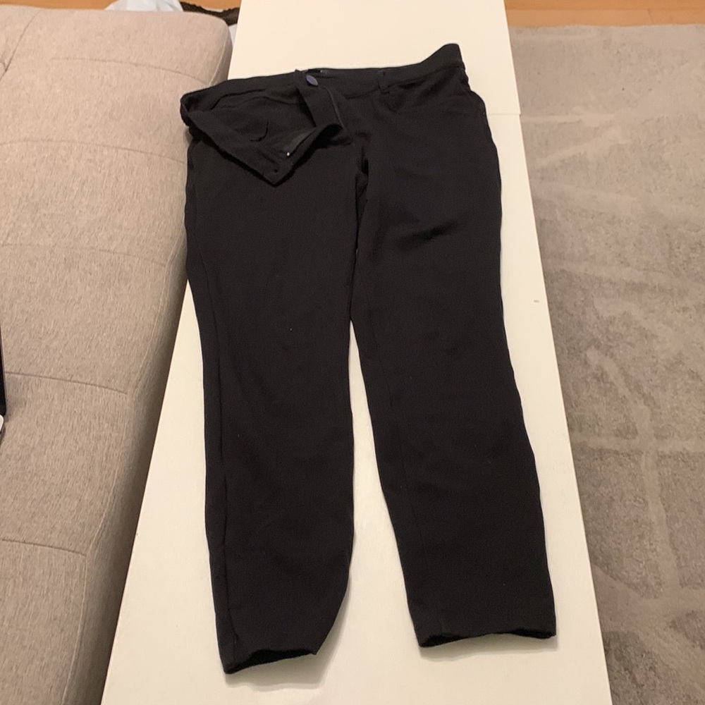 Loft 10P black stretchy slacks.